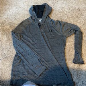 Grey Small Loose Fit Dry Fit Light Weight Hoodie